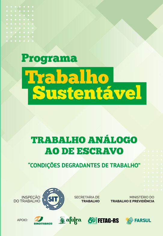 Cartilha – Trabalho análogo ao de escravo